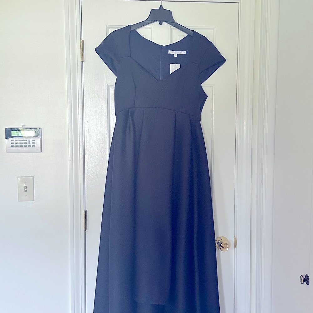 ASOS NWT Navy high low maternity gown